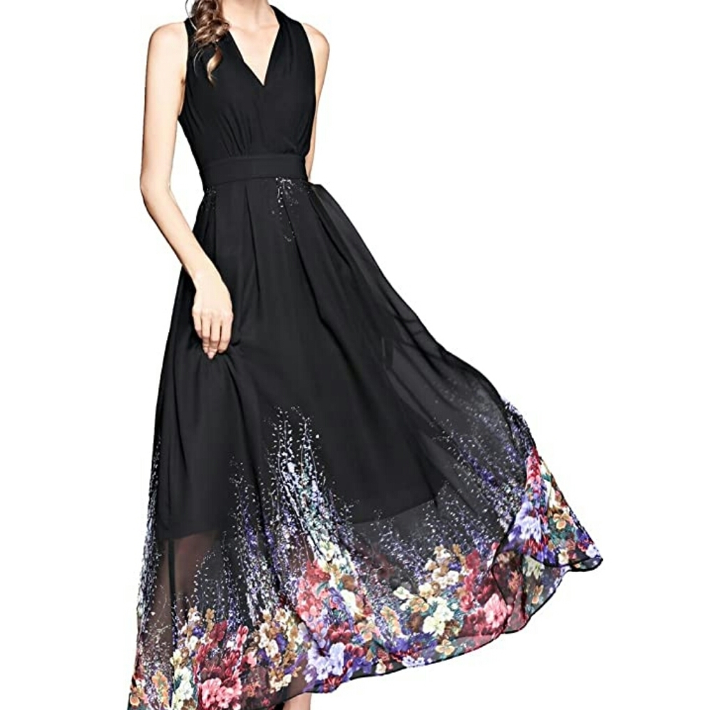 ♦Joy Envyland black floral maxi♦